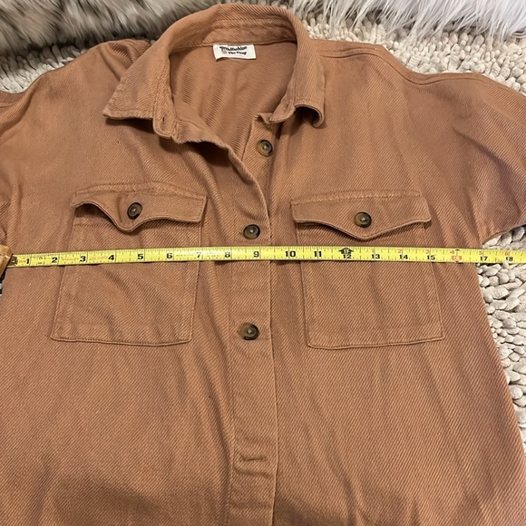 The Drop Button Down Shirt Jacket Shacket Sz S - Picture 9 of 11